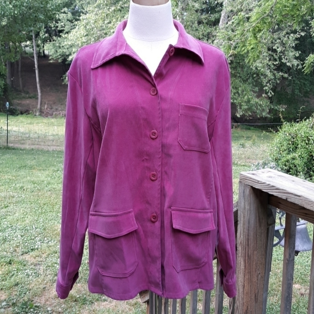 Vintage Southern Lady button shirt jacket